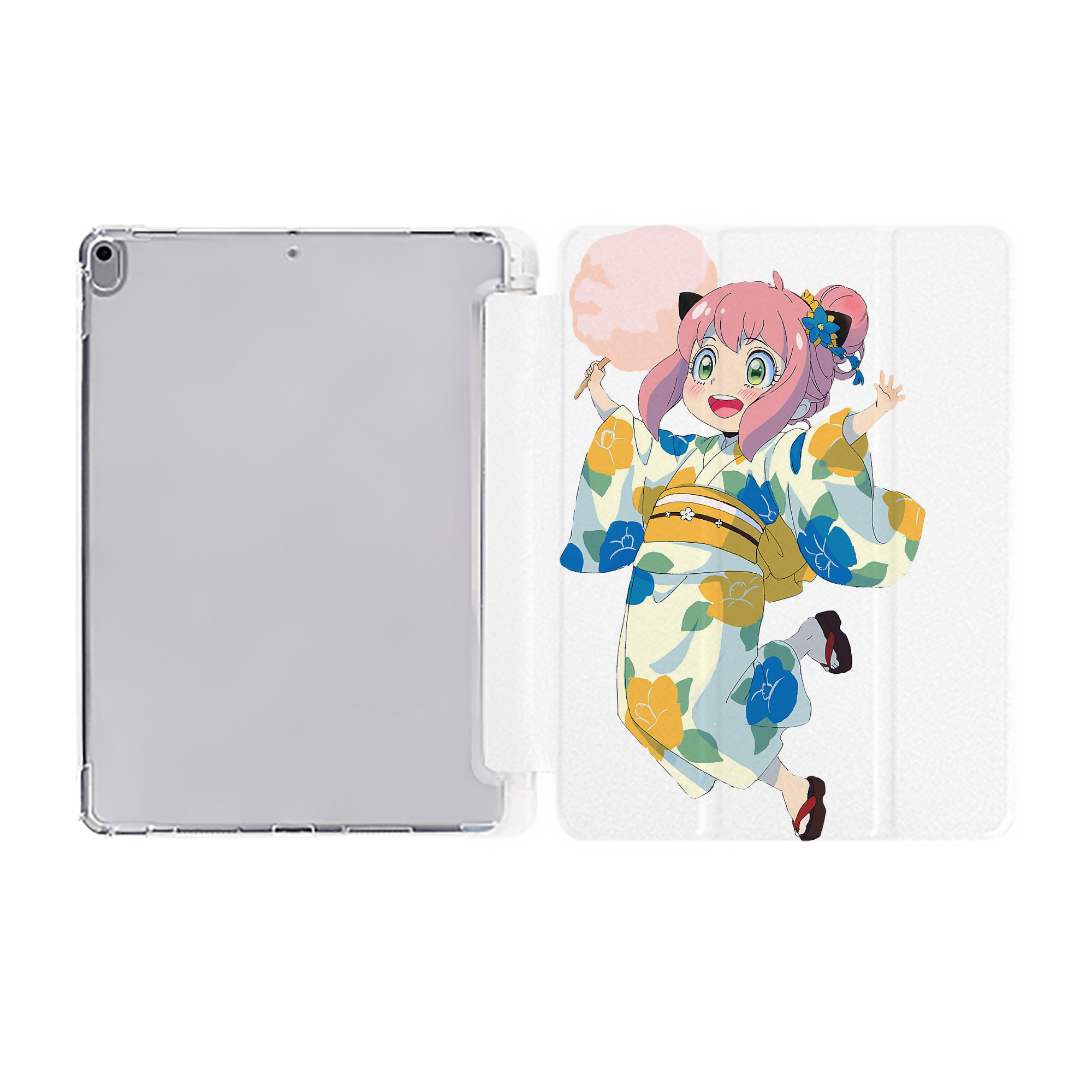 （画像用） SPY×FAMILY间谍家家酒 IPad ケース ペン収納付き 三つ折りスタンド PUレザー×シリコン 対応機種9.5/10.5/10.9インチ
